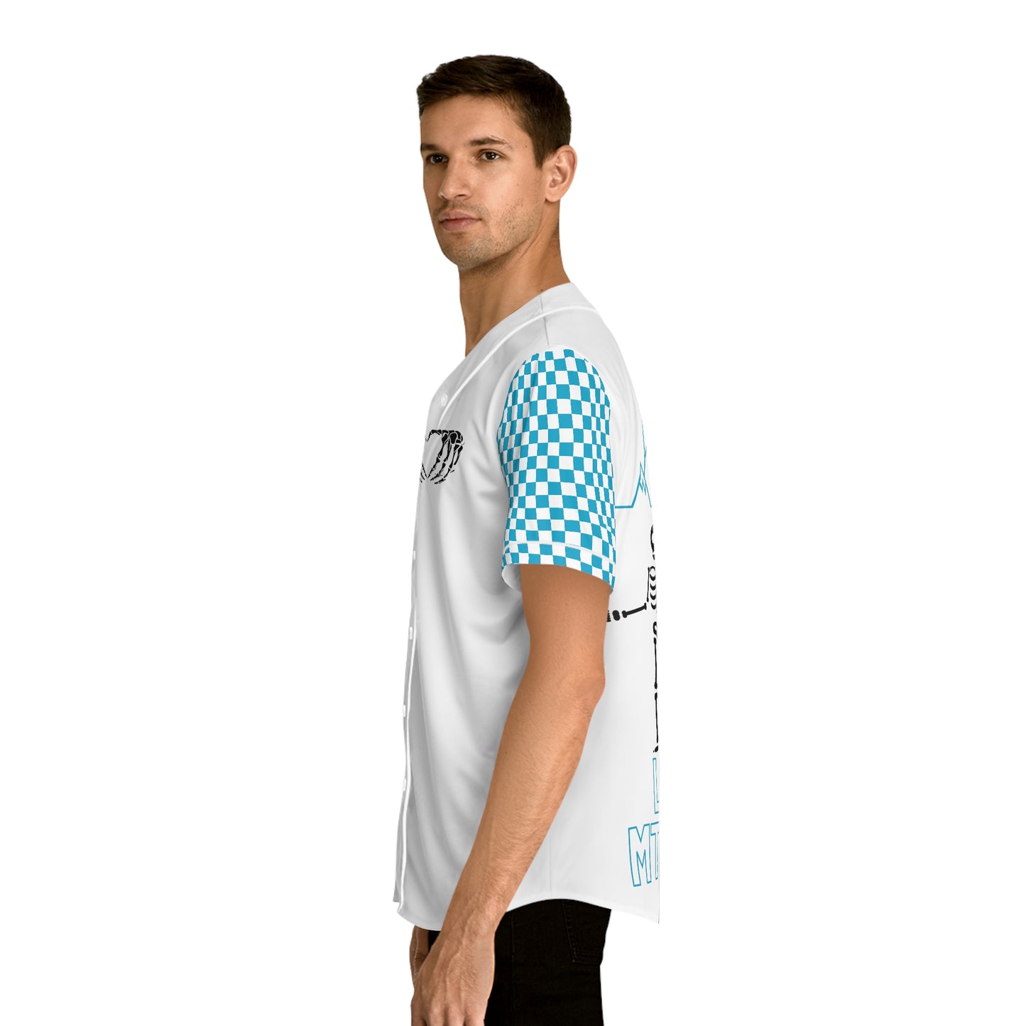 Mtn. Division Skeleton riding Lighting Baseball Jersey