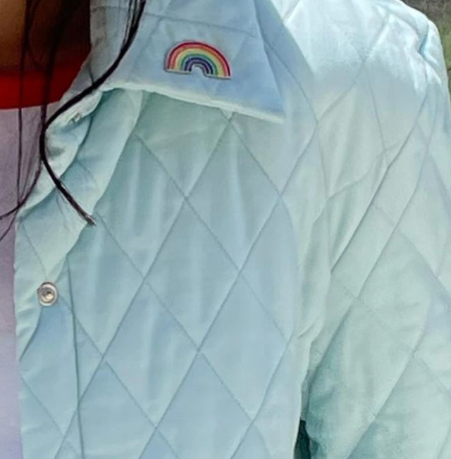 Blue Quilted LA Jacket