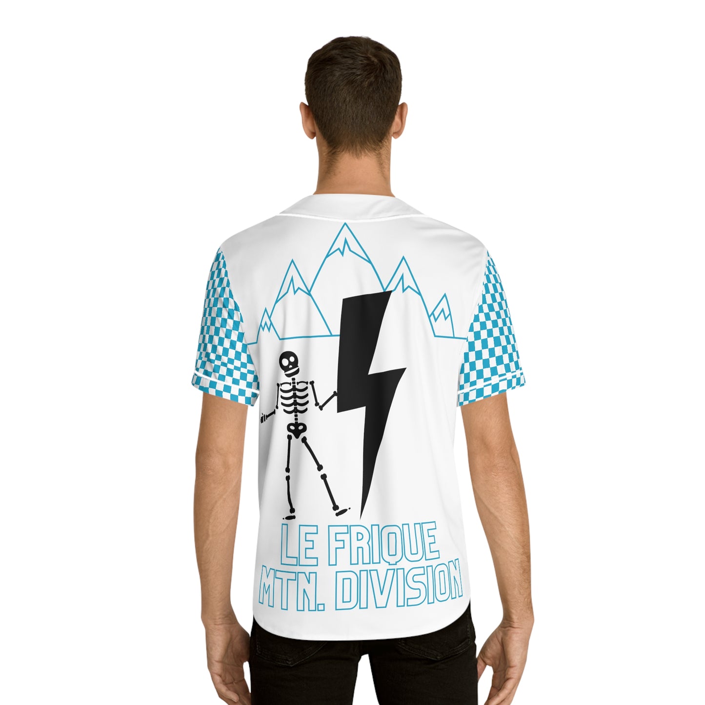 Mtn. Division Skeleton riding Lighting Baseball Jersey