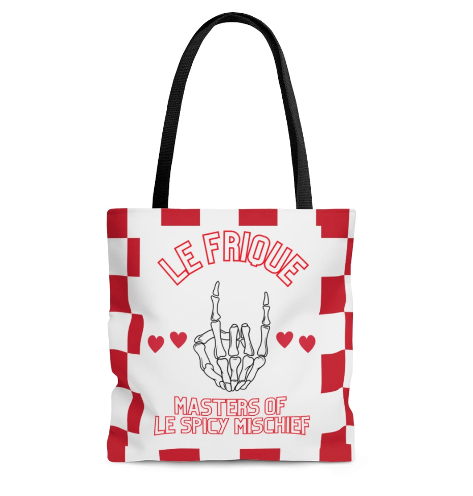 Masters of Le Spicy Mischief super soft strap carry-all bag