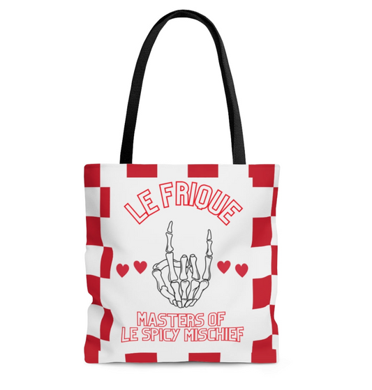 Masters of Le Spicy Mischief super soft strap carry-all bag