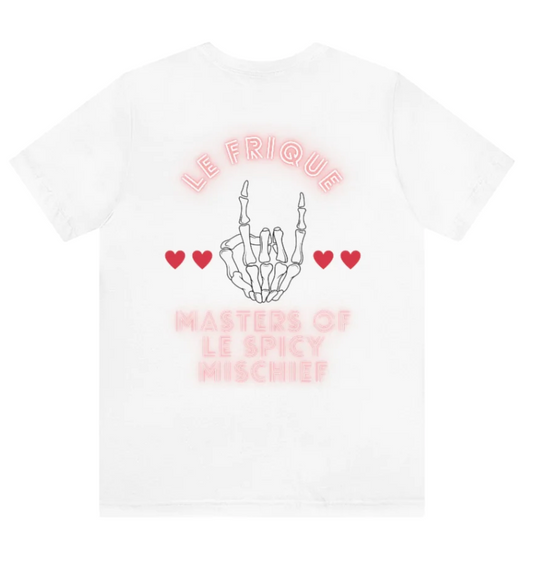 Masters of Le Spicy Mischief super soft T shirt: Bright Snow Edition